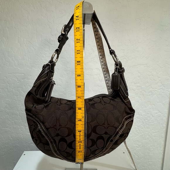 Vintage COACH Signature Soho Hobo Shoulder Bag Chocolate Brown 👜 - Picture 3 of 8